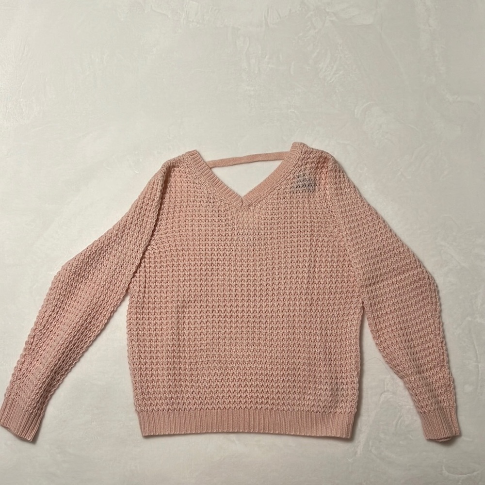 Forever21 pink knitted sweater size 13/14 kids